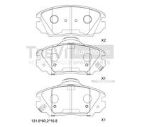 PF1436 Kit pastiglie freno, Freno a disco Trevi Automotive