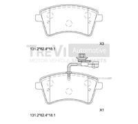 PF1439 Kit pastiglie freno, Freno a disco Trevi Automotive