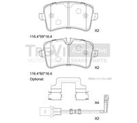 PF1481 Kit pastiglie freno, Freno a disco Trevi Automotive