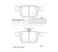 PF1488 Kit pastiglie freno, Freno a disco Trevi Automotive