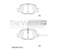PF1514 Kit pastiglie freno, Freno a disco Trevi Automotive