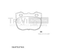 PF1540 Kit pastiglie freno, Freno a disco Trevi Automotive