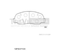 PF1542 Kit pastiglie freno, Freno a disco Trevi Automotive