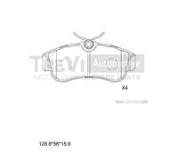 PF1555 Kit pastiglie freno, Freno a disco Trevi Automotive