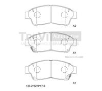 PF1594 Kit pastiglie freno, Freno a disco Trevi Automotive