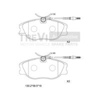 PF1614 Kit pastiglie freno, Freno a disco Trevi Automotive