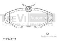 PF1633 Kit pastiglie freno, Freno a disco Trevi Automotive