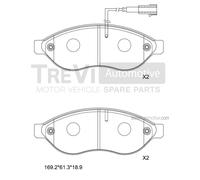 PF1649 Kit pastiglie freno, Freno a disco Trevi Automotive