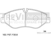 PF1656 Kit pastiglie freno, Freno a disco Trevi Automotive