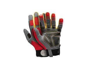 Pfanner StretchFlex KeproTechnic - Guanti da Lavoro, Colore: Grigio/Rosso, Unisex, Grigio/Rosso, 10 / X L
