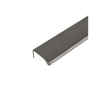 PFCFPNMTGV Maniglie for mobili da cucina in lega di alluminio 120 mm-150 mm, maniglie for curve con bordo nascosto, pomelli for cassetti, for camera letto Maniglia per porta dell'armadio(Grey 150mm)