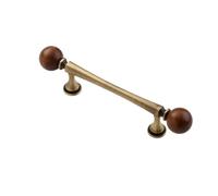 PFCFPNMTGV Maniglie for mobili in ottone vintage, pomelli retrò for cassetti con foro singolo, maniglie for ante di guardaroba in legno Maniglia per porta dell'armadio(8166-96mm bronze)