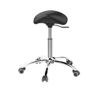 PFDHK Sgabello Ergonomico Con Ruote In Similpelle, Altezza Regolabile Idraulicamente Da 53 A 73 Cm, For Clinica Estetica, Casa E Ufficio, Portata 204 Kg