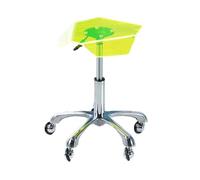 PFDHK Sgabello Ergonomico Da Ufficio Con Altezza Idraulica, Comoda Sedia A Rotelle, Regolabile Da 39 A 54 Cm, For Centri Estetici, Casa E Ufficio, Portata 440 Libbre(Yellow)