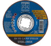 PFERD 25 dischi da taglio a gomito, 115 x 2,4 mm, X-Lock (22,23 mm), PSF STEELOX, 61740115, per un cambio rapido e comodo degli attrezzi