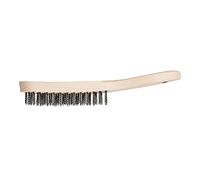 PFERD HBU 43698006 - Spazzola manuale a 4 file, in acciaio inox, diametro 0,30 mm, universale