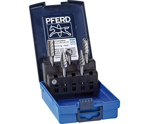 PFERD HM 21901912 - Set di 5 punte dentate in acciaio inox, diametro albero 6 mm, appositamente studiate per acciaio inox (INOX)