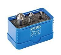 PFERD HSS-E Co5 - Set di 3 punte per svasatura, 90°, Ø 6,3-16,5 mm, DIN 335 C | 25202155 - per svasare viti a 90°