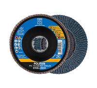 PFERD Placca a ventaglio Polifan, 10 pezzi, 115 mm, Z40, X-Lock (22,23 mm), PSF STEELOX, 67664116 - per una maggiore convenienza grazie alla rottura aggressiva e alla buona durata