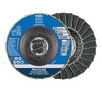 PFERD POLIVLIES, 5 pezzi, 115 mm, A240, fine, X-LOCK (22,23 mm), 44694203 - per un cambio di attrezzi rapido e comodo