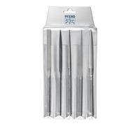 PFERD Precision 12732001 - Set di lime per cellulari, 5 pezzi, taglio svizzero, 00, 215 mm, per lavorazioni di precisione molto grossolane in sacchetto di plastica