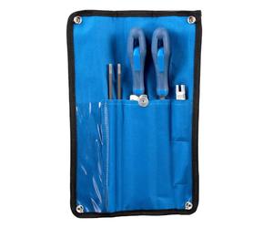 PFERD Set di pezzi per affilatura CS-SLS-4,8 in custodia arrotolabile, diametro 4,8 mm, 3/16", per la divisione della catena da 11099148, per un'affilatura confortevole e delicata delle catene per