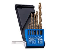 PFERD Set di punte elicoidali in acciaio inox, 6 pezzi, Ø 2-8 mm, HSS-E Co5 N, DIN 338, 135°, per materiali duri e duri