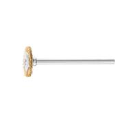 PFERD Spazzola a disco con gambo e filo non ritorto RBU MES 46 0,1 mm Quantità:1