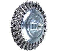 PFERD Spazzola conica KBG Ø 125 x 15 mm M14 filo in acciaio Ø 0,50 per