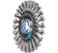 PFERD Spazzola rotonda, 115 x 12 mm, annodata, filo in acciaio inox da 0,50 mm, X-Lock (22,23 mm), 43312036, per un cambio rapido e comodo degli utensili