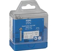 PFERD TOOLS 25202155 SET KES HSSE DIN 335 C90° 3 Kit svasatori conici 6.3 mm,