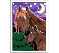 Pferde Malen nach Zahlen Sonderserie E: Mit Leuchtfarbe!