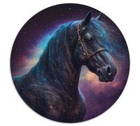 Pferde-Puzzle 1000 Teile für Erwachsene, schwierige Puzzles für Erwachsene, Familieninteraktion und lustiges Geschenk, lebendiges abstraktes Design, 1000 Teile (67,5x67,5cm)