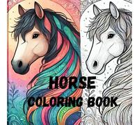 Pferdeausmalbuch Horse Coloring Book: Pferde & Ponys zum Ausmalen - Für Mädchen und Jungs, 40 Pferdemotive zum Ausmalen für Pferdefans, Pferde-Ausmalspaß für Kinder ab 4 Jahren