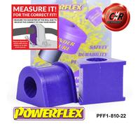 Powerflex Anteriore Rollio Bronzine Barra 22mm per Alfa Romeo 156 (1997-2007)