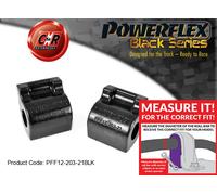 PFF12-203-21BLK Powerflex Nero Supporti Anteriori Barra Anti Rollio 21Mm