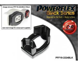 PFF19-2224BLK Supporto Inferiore Black Powerflex Con Inserto Grande