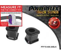 PFF19-406-25BLK Powerflex Neri Supporti Dell'Anti-Roll Bar Anteriore 25Mm