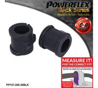 PFF27-205-25BLK Powerflex Black Barra Antirollio Ant Boccole di Montaggio 25mm