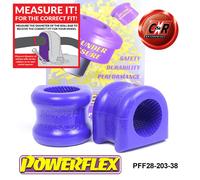 PFF28-203-38 Powerflex Barra Stabilizzatrice Anteriore Anti Roll Bar Bushes 38mm