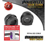 PFF46-202-25BLK Powerflex Nera Anteriore Barre Stabilizzatrici Busch 25mm