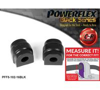 PFF5-102-16BLK Powerflex Nero Barra Stabilizzatrice Anteriore Supporti 16mm