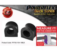 PFF50-104-19BLK Powerflex Nero Supporti Esterni Barra Anti Rollaggio 19mm