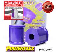 PFF57-209-16 Powerflex Posteriore Barra Anti Rollio Bushes 16mm