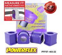 Powerflex Spazzole Anteriori Turbo 22 mm per Porsche 911 Classico 78-89