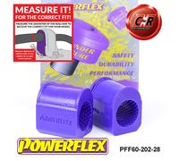 PFF60-202-28 Powerflex Road Anteriore Barra Antirollio Interno Spazzole 28mm