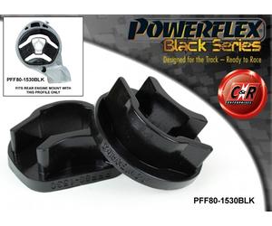 PFF80-1530BLK Powerflex Nero Supporto Motore Posteriore Inserto Fodera