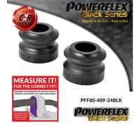 PFF80-409-24BLK Powerflex Nero Barre Anti Roll Anteriore Occhi Bolt Bushes 24mm