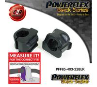 PFF85-403-22BLK Powerflex Neri Supporti Barra Anti Rotolamento Anteriore 22Mm