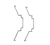 Pffiocix Clip per ventola di raffreddamento CPU del computer, acciaio | Fibbie per ventola del tubo di calore, staffe in acciaio elastico per ventola CPU, staffe fisse, facili da costruire, 1 paio
